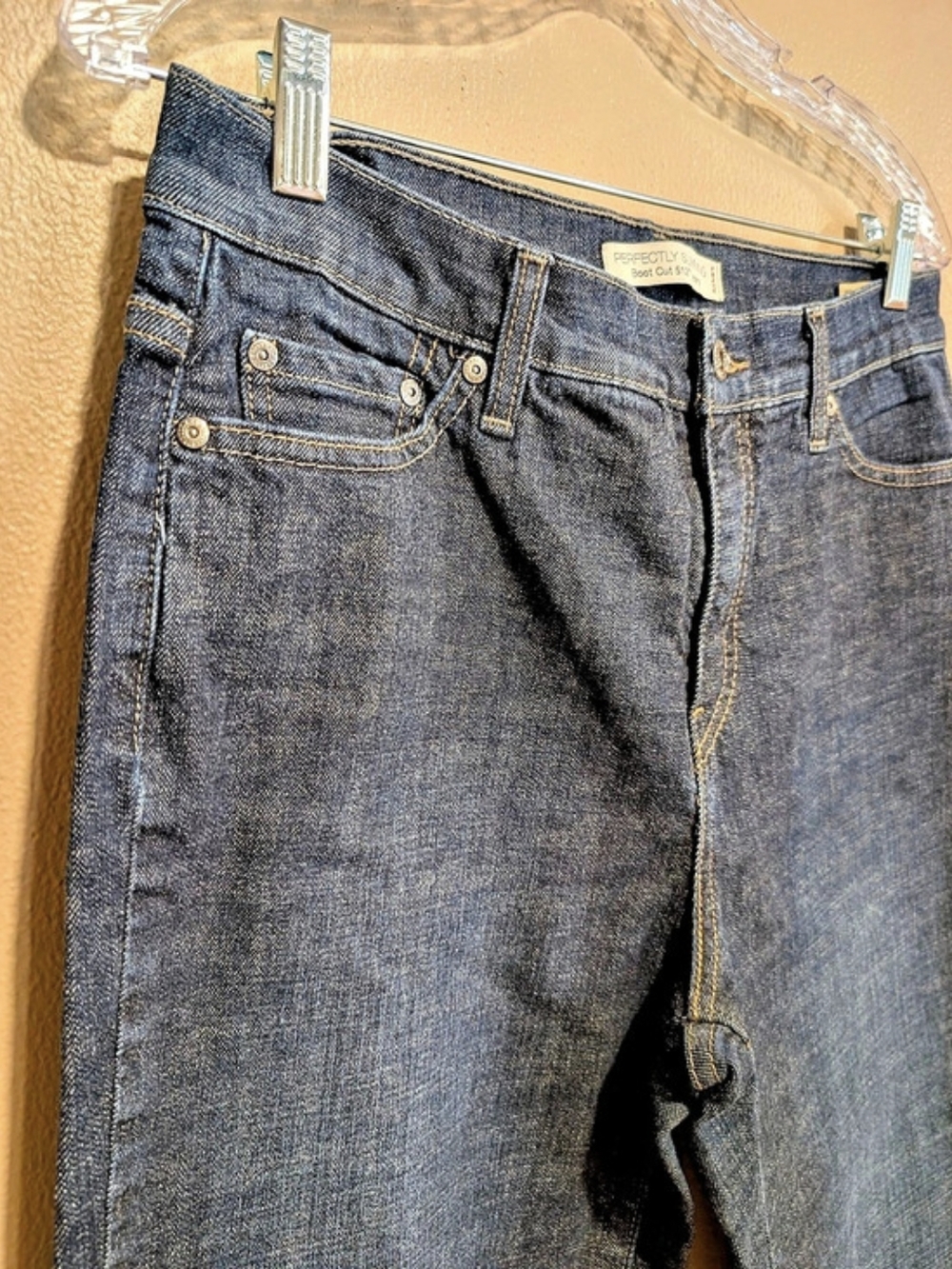Levi's Perfectly Slimming Boot Cut 512 Jeans Boot Cut Jeans in Blue Waist 12 - Picture 7 of 15